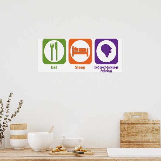 Poster Mangez Le Sommeil Faire Pathologie De La Langue De (Cuisine)