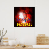 Poster Mangez le sommeil Jouer au baseball (Cuisine)