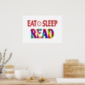 Poster Mangez le sommeil lire (Cuisine)