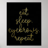 Poster Mangez les sourcils du sommeil sourcils du technic (Devant)