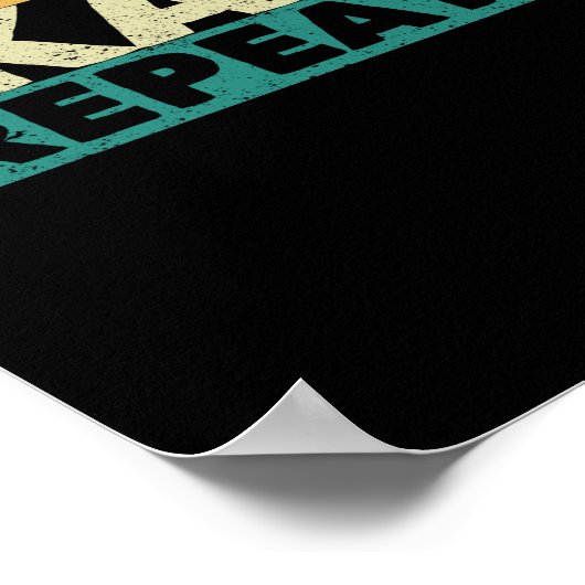 Poster Mangez Patinage de sommeil Répétez Roller Ice Skat (Coin)