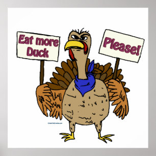 Poster Mangez plus de canard - Parler de Turquie