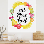 Poster Mangez plus de fruits (Cuisine)