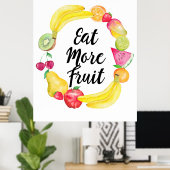 Poster Mangez plus de fruits (Bureau à domicile)