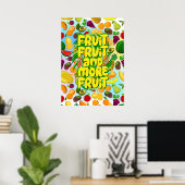 Poster Mangez plus de fruits | Motivation végétale et Pla (Bureau à domicile)