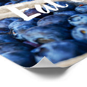Poster Mangez pur // Blueberries Photo (Coin)