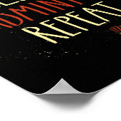 Poster Mangez Sleep Badminton Répéter Shuttle Racket 1 (Coin)