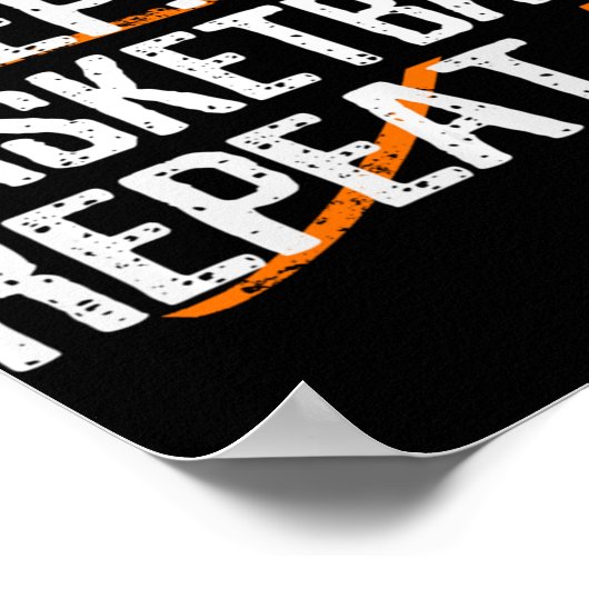Poster Mangez Sleep Basketball Répéter - Cadeau Pour Bask (Coin)