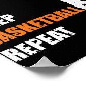Poster Mangez Sleep Basketball Répétez Basketball Boys et (Coin)