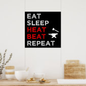 Poster Mangez Sleep Heat Beat Répéter (Cuisine)