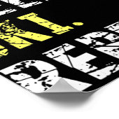 Poster Mangez Sleep Ski Repeat - Fun Skiing Cadeau (Coin)