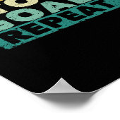 Poster Mangez Sleep Stop Buts Répéter Funny Goalie Footba (Coin)