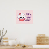 Poster Mangez Souvent Des Cupcakes (Cuisine)