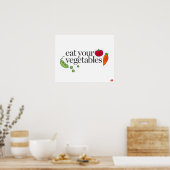 Poster Mangez vos légumes (Cuisine)