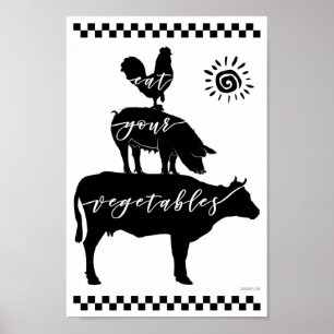 POSTER MANGEZ VOS LÉGUMES !