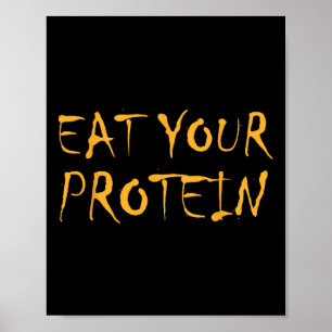 Poster Mangez Vos Protéines Protéines Musculation Fitness