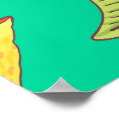 Poster Mango Medley : Motif de fruits tropicaux (Coin)