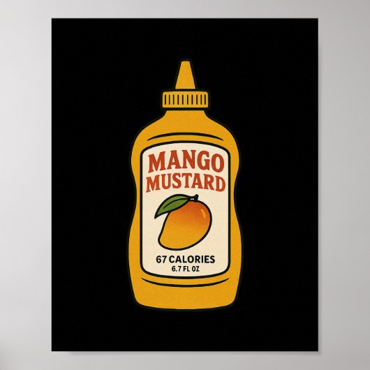 Poster Mango Moutarde 67 Six Sept 6-7 - Drôle Brainrot Ki (Devant)