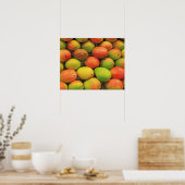 Poster Mangos, Espagne, Catalogne, Barcelone, La Boqueria (Cuisine)