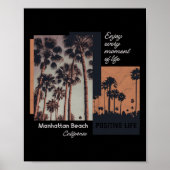 Poster Manhattan Beach California Ca Retro (Devant)