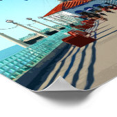 Poster Manhattan Beach Pier Los Angeles Californie (Coin)