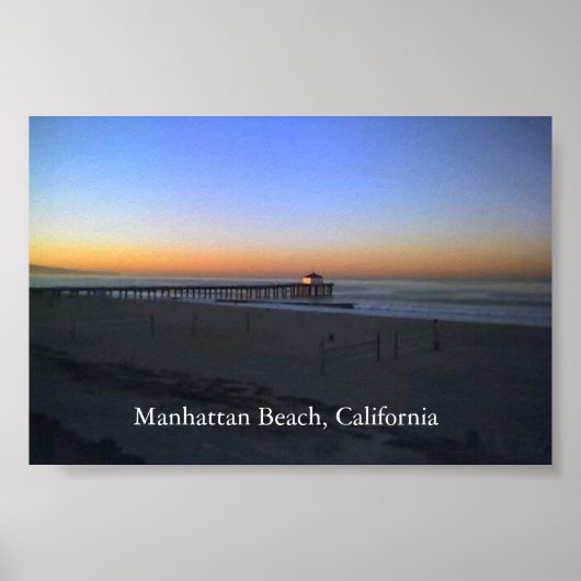 Poster Manhattan Beach Sunrise (Devant)