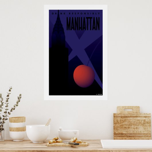 Poster Manhattan (Grande affiche) (Cuisine)