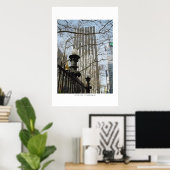 Poster manhattan matin (Bureau à domicile)