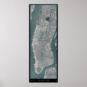 Poster Manhattan, New York (New York), de la poste spatia