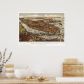 Poster Manhattan (Parsons & Atwater) 1875, BigMapBlog.com (Cuisine)