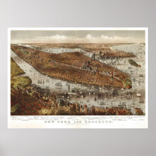 Poster Manhattan (Parsons & Atwater) 1875, BigMapBlog.com