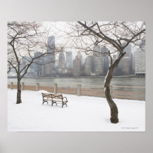 Poster Manhattan pendant l'hiver
