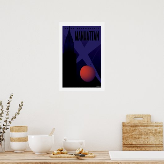 Poster Manhattan (Petite affiche) (Cuisine)