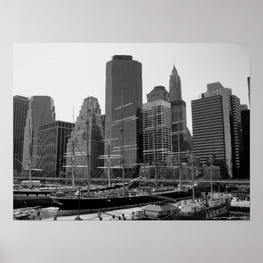 Poster Manhattan, Port de la mer du Sud (Devant)
