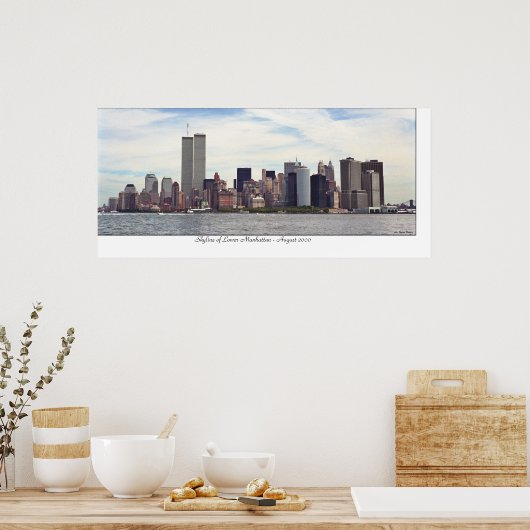 Poster Manhattan Skyline (Cuisine)