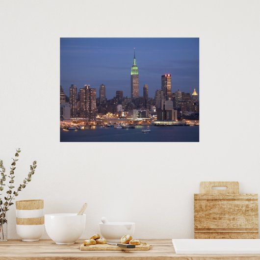 Poster Manhattan Skyline (Cuisine)