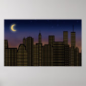 Poster Manhattan Skyline (Devant)