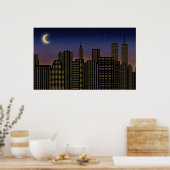 Poster Manhattan Skyline (Cuisine)