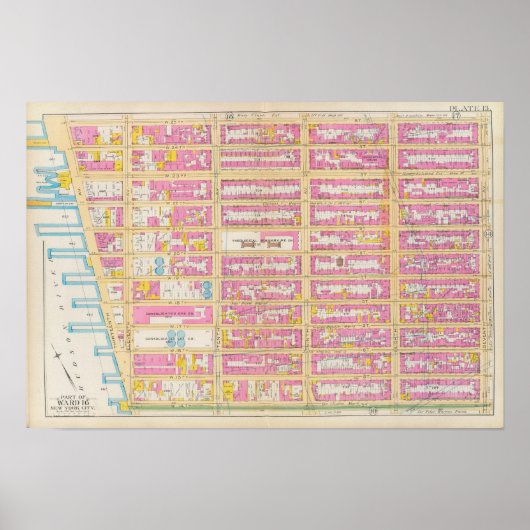 Poster Manhatten, New York 19 (Devant)