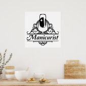 Poster Manicuriste au travail (Cuisine)