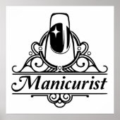 Poster Manicuriste au travail (Devant)