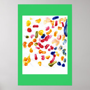 POSTER MANIE DE DRAGÉE À LA GELÉE DE SUCRE