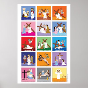 Poster Manière heureuse de saints de la croix