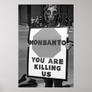 Poster Manifestant Monsanto