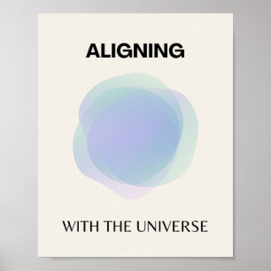 Poster Manifestation Art Spirituel, Energy Aura Gradient