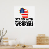 Poster Manifestation au Wisconsin (Cuisine)