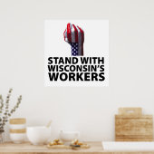 Poster Manifestation au Wisconsin (Cuisine)