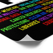 Poster Manifestation contre la sécurité sociale contre sa (Coin)