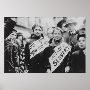 Poster Manifestation contre le travail des enfants dans l