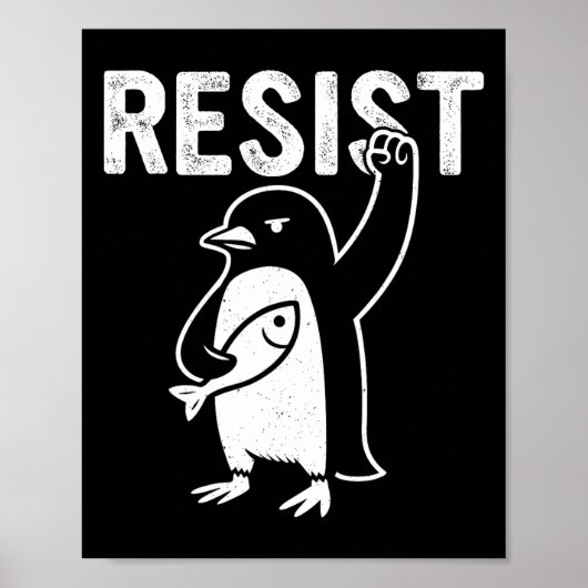 Poster Manifestation de Pingouins Contre Tari (Devant)